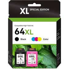 64XL Ink Cartridge for HP 64 ENVY Photo 6255 7858 7855 7155 7800 7164 6255 6220