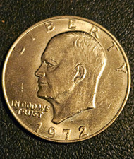 1972 Eisenhower $1 Dollar Coin Philadelphia Mint Business Strike KM#203