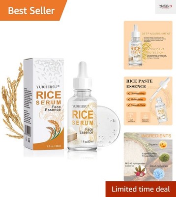 Hydrating Rice Face Essence - Firming Serum with Anti-Aging Benefits, 1 Ounce