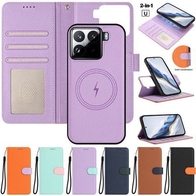 Handyhülle Für Xiaomi 15 14T Redmi Note 14 Pro Plus Leder Abnehmbar Magnetisch
