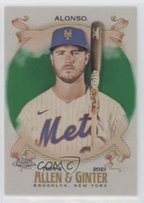 2021 Topps Allen & Ginter Chrome Green Refractor 41/99 Pete Alonso #10 0t3l
