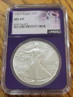 2024 American Silver Eagle S$1 NGC MS69 1 Oz Silver