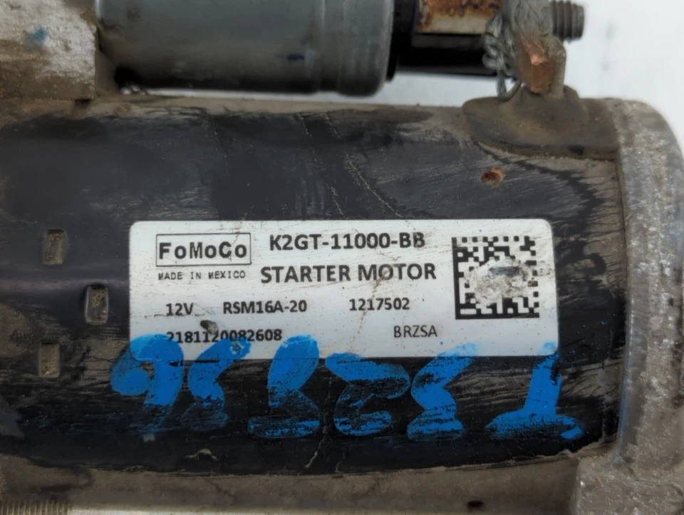 2019-2020 Ford Edge Car Starter Motor Solenoid Oem P65JE - Image 2 of 4