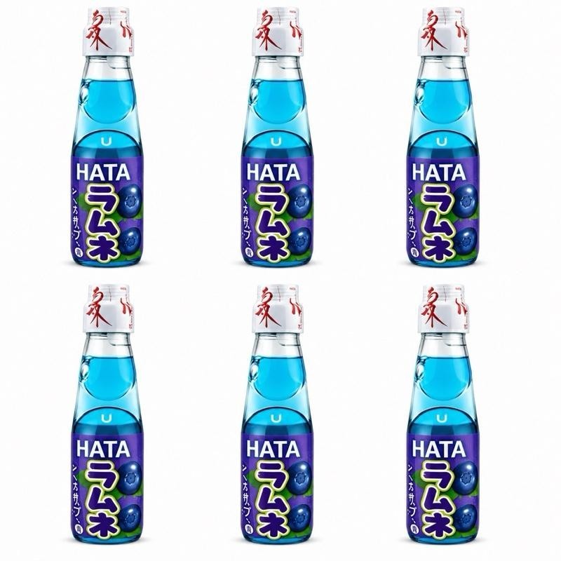 Hata Ramune Blueberry – Japanisches Erfrischungsgetränk mit Kohlensäure