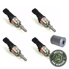 4 INIETTORI NUOVI BRC GPL ARANCIONE CON FILETTO 09SQ99020002G