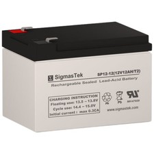 SigmasTek SP12-12 T2 12V 12Ah Replacement Battery Compatible w/ Rocket ES12-12