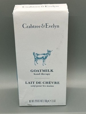 NEW Crabtree & Evelyn Goatmilk Hand Therapy Hand Cream 3.5oz 100g Made in Canada