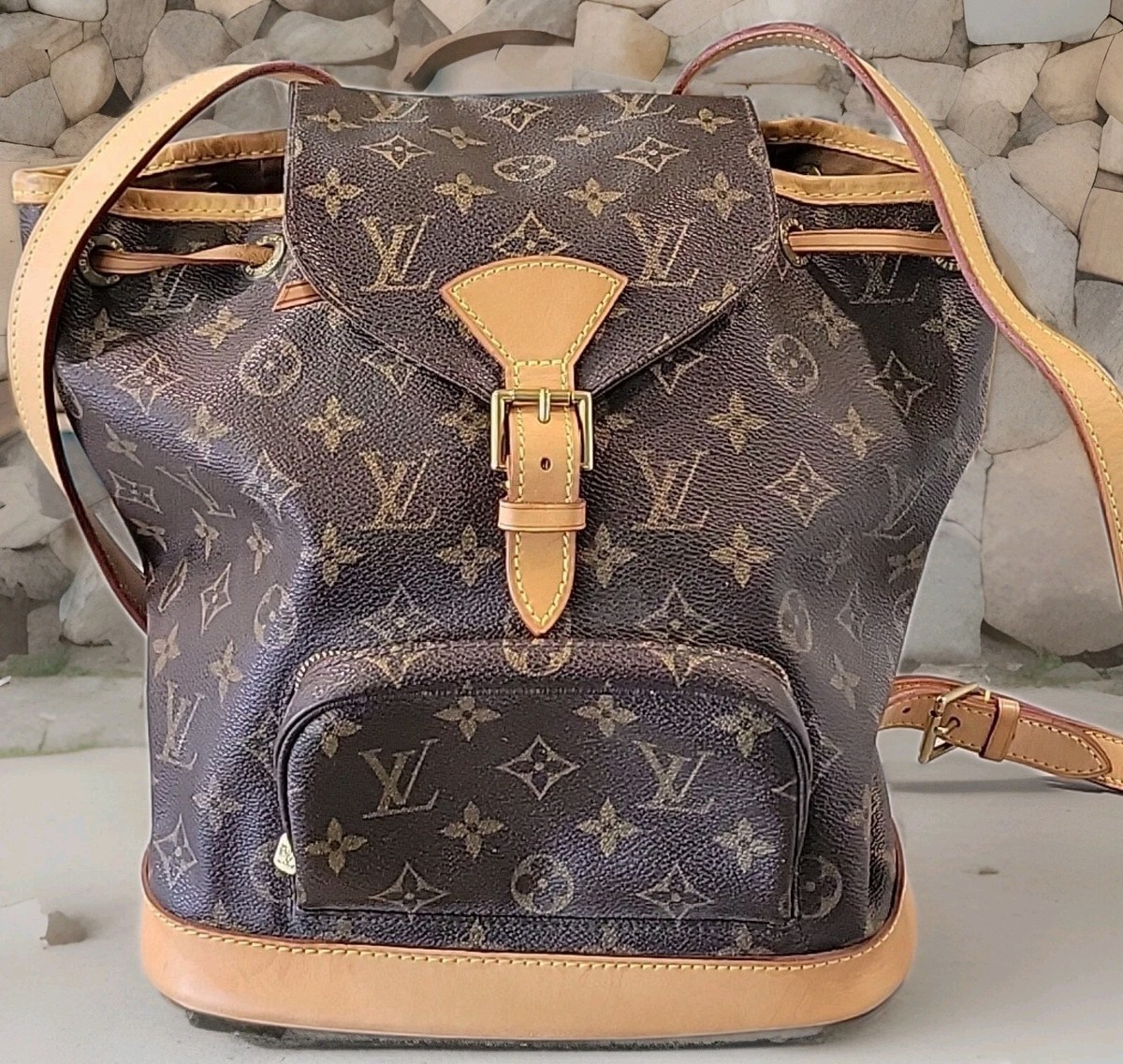 LOUIS VUITTON Monogram Montsouris MM SP0033 Backpack | eBay