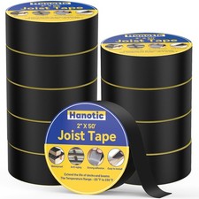 Joist Tape for Decking 2'' X 50', 10 Rolls Weather Resistance Butyl Sealant T...