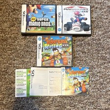 Nintendo DS Case And Manual Lot Diddy Kong Ra...