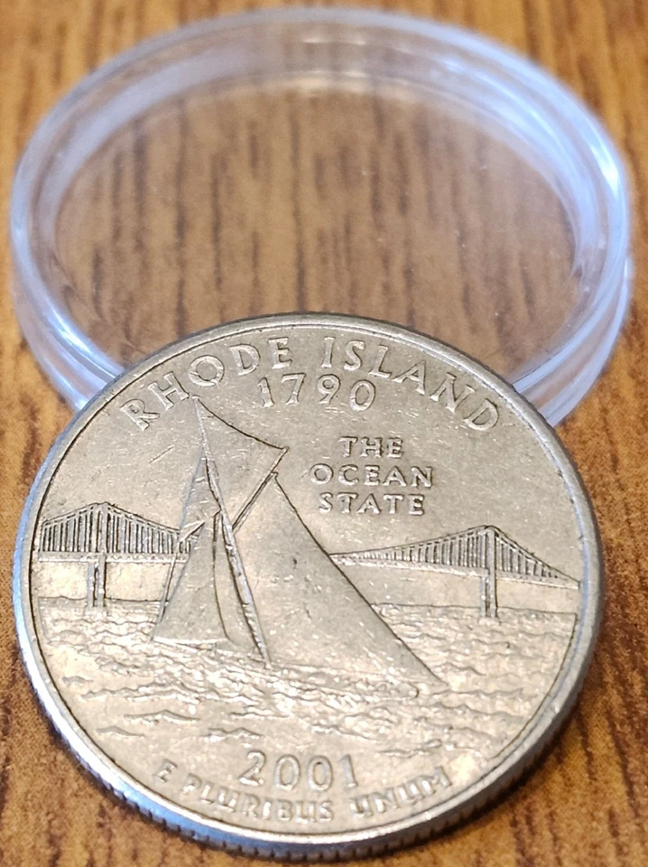 50% Off Sale - 2001P Rhode island State Collectible Quarter from Bank Rolls - Image 2 of 4