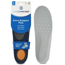 1 Pair Sof Comfort Extra Support Plus Men's Memory Foam Insole Size 8-14