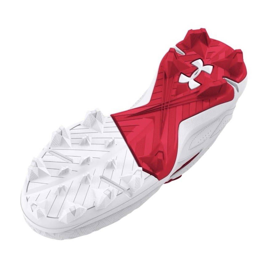 Under Armour Baseball Leadoff Cleats Red White 3027447-600 Mens Size 13 NEW thumbnail 5