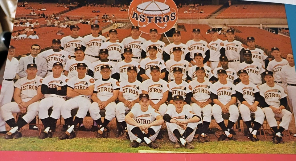 ORIGINAL 1965 MLB ASTROS FIRST YR ASTRODOME MICKY MANTLE WILLIE MAYS JOE MORGAN - Image 3 of 4