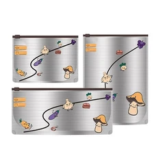 10pcs Reusable Aluminum Foil Bags for Food Storage, Food Bags