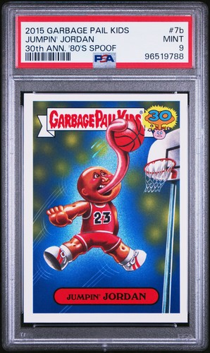 2015 TOPPS GARBAGE PAIL KIDS 30TH ANNIVERSARY '80'S SPOOF JUMPIN' JORDAN PSA 9