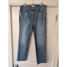 RE/DONE Originals High Rise Straight Jeans Vintage Size 30 Button Fly minimalist