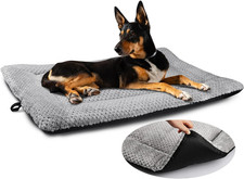 Dog Bed Mat Large 90 X 58CM Washable Fluffy Sherpa Cat Bed Cushion with Anti-Sli