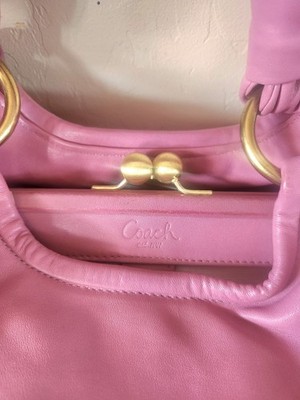 Authentic Pink Coach Parker Kisslock hobo 2008 Y2K 13437 | eBay
