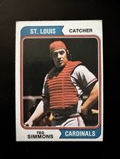 1974 Topps Baseball - Ted Simmons #260; Nice card