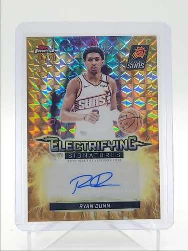 RYAN DUNN 2025-26 TOPPS FINEST ELECTRIFYING GOLD GEOMETRIC AUTO /50 Q4221