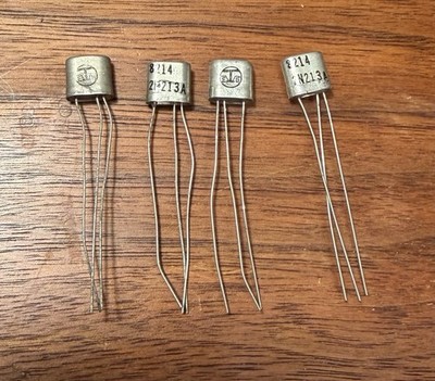(4) 2N213A ETCO Germanium NPN Transistors NOS