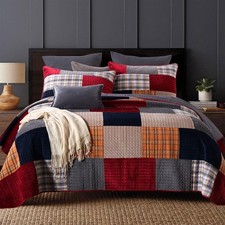 Secgo California King Comforter Set for Bed - 100 Cotton Quilts Cal King Siz...