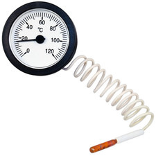 Termometro Capillare Di Precisione 0-120°C | Misuratore Di Temperatura Con Sonda