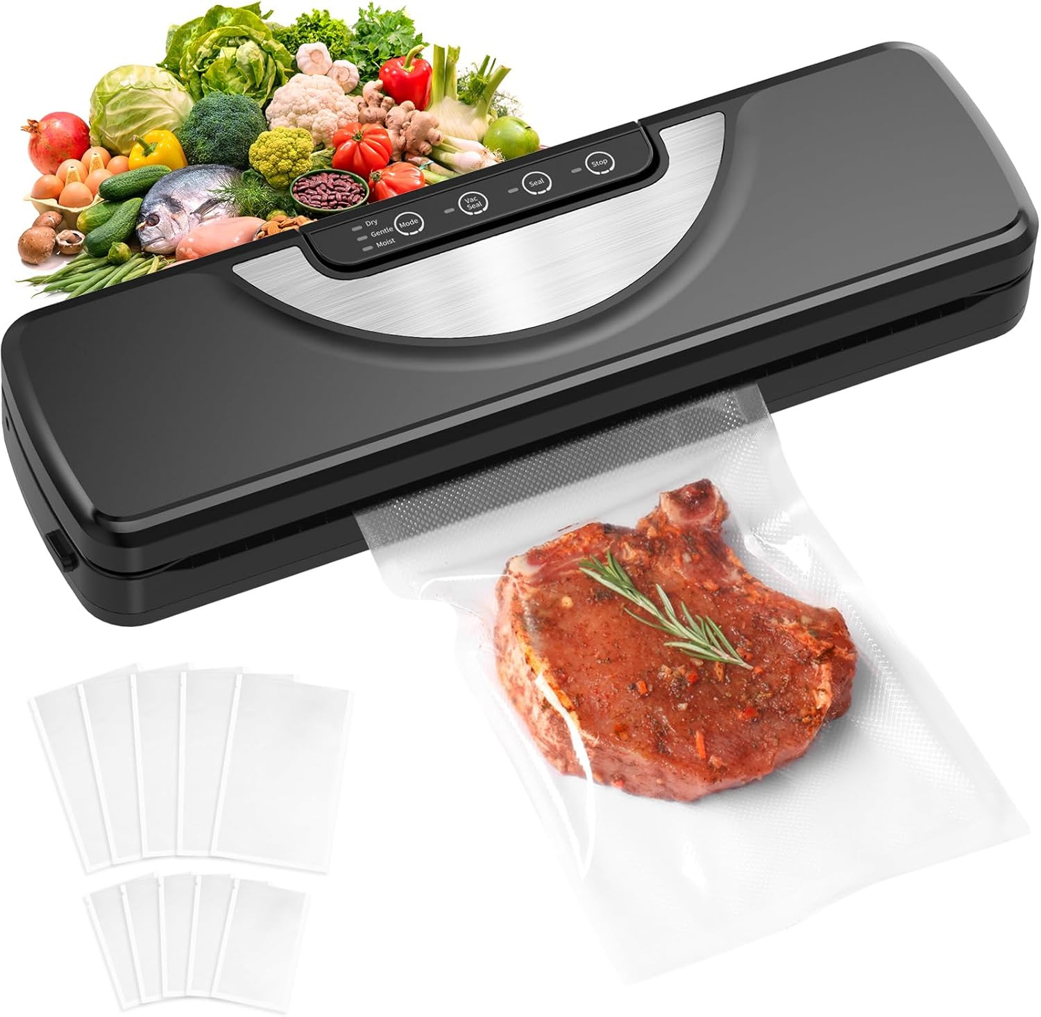 Macchina Sottovuoto Alimenti 5 in 1 Con Taglierina Incorporata, Automatica Sigil