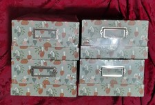 Lot of 4 New Simply Tidy Acid Free Photo Storage Boxes