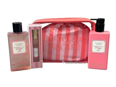 Victoria's Secret Bombshell St. Tropez EDP Lotion Body Mist Bag 4-Pc Gift Set