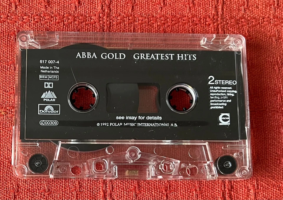 ABBA - UK CHROME SIGNATURE SHEET/LIMITED EDITION CASSETTE TAPE - ABBA GOLD - Image 3 of 4