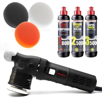 Maxshine M312 3 ZOLL DUAL ACTION MASCHINE POLIERER 12 MM ORBIT PADS MENZERNA SET