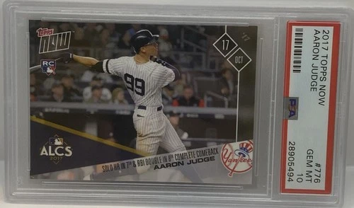 2017 Topps Now #776 Aaron Judge PSA 10 Gem Mint RC Rookie Card Yankees MVP