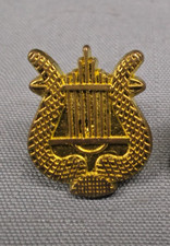 music lyre SCHOOL LETTER JACKET CHENILLE SPORT AWARD PIN