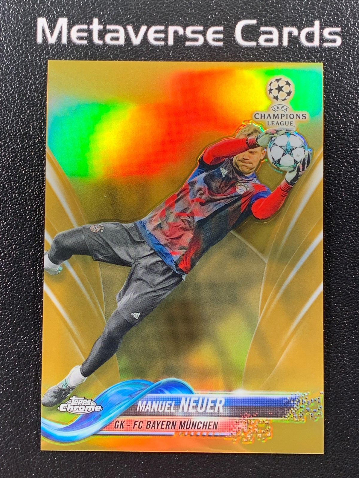 2017-18 Topps Chrome UCL #46 Manuel Neuer Gold Refractor 39/50 FC Bayern Munchen