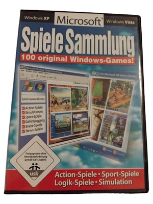 Microsoft PC Spiele Sammlung 100 Spiele Action Simulation Sport Rennen