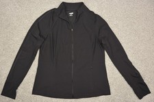 Avia Long Sleeve Full Zip Workout Jacket Women's Large 12-14 Black