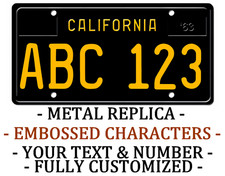 California 1967 METAL EMBOSSED License Plate Personalized TRUCK Auto REPLICA
