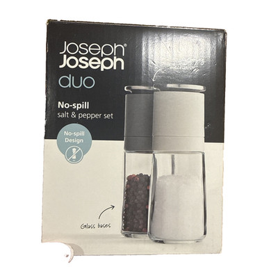 Joseph Joseph Duo Salz- und Pfeffermühlen-Set ohne Verschütten NEU