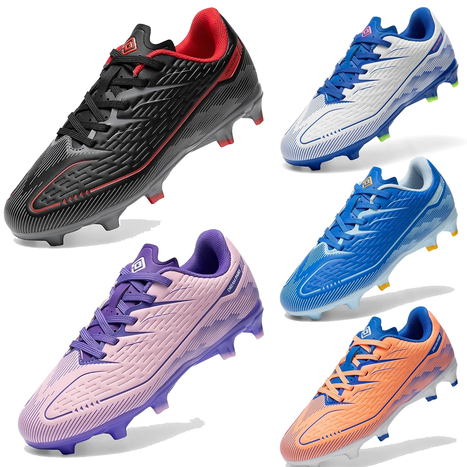 Little/Big Kids Soccer Shoes High-Speed Anti-Twist Athletic Football Shoes