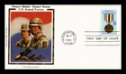 DR JIM STAMPS US COVER DESERT SHIELD DESERT STORM ARMED FORCES FDC COLORANO SILK