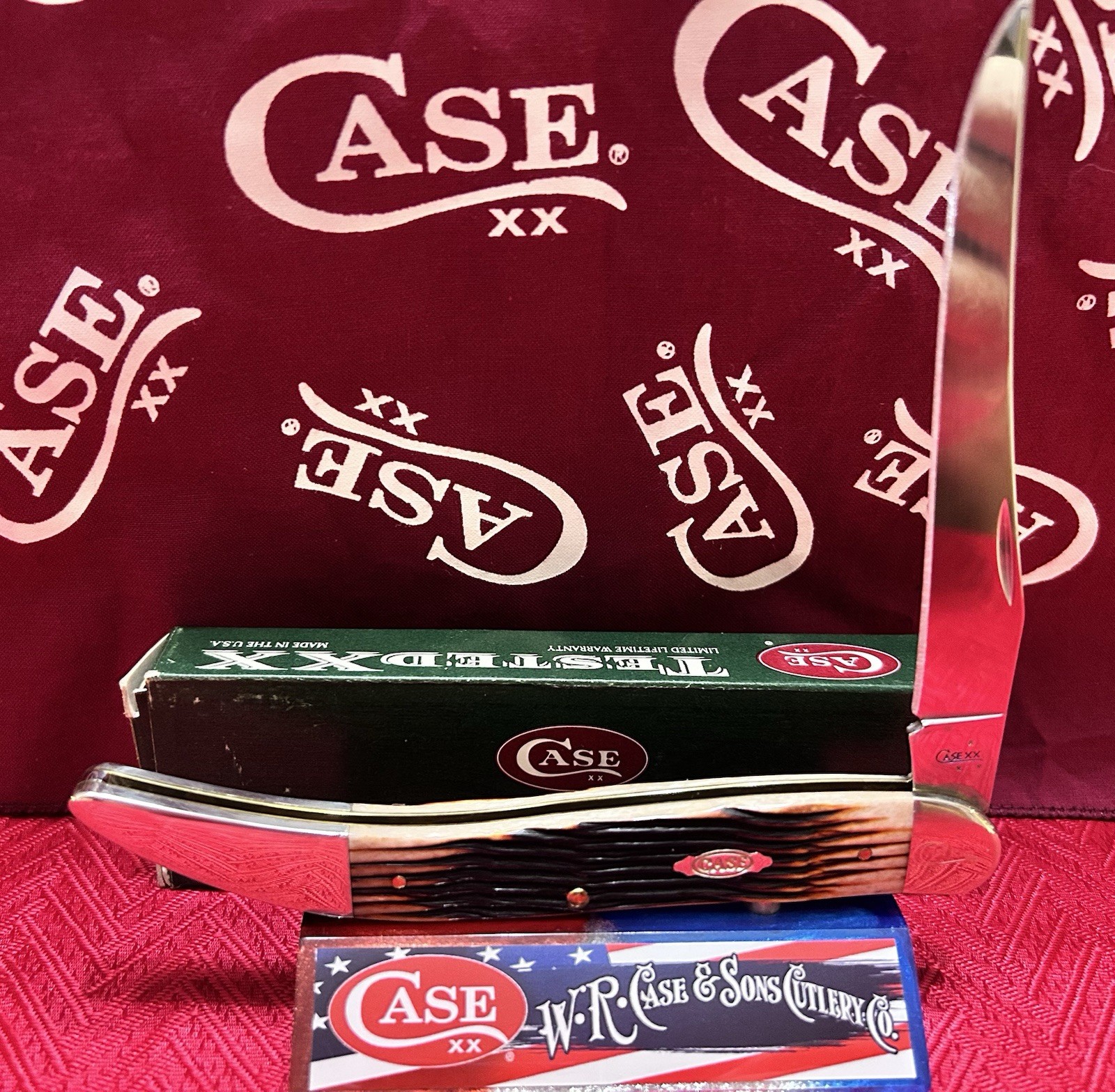 2007 CASE XX 610098 SS Large Texas Toothpick 1st Run Jigged Bone Brown 96317