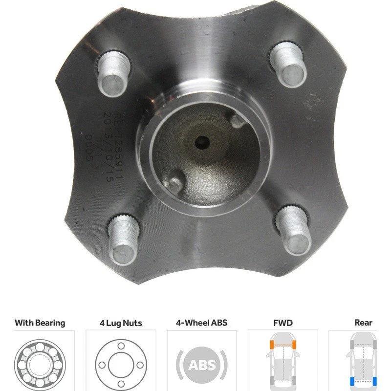 Wheel Hub For 2000-2006 Toyota Echo Scion xA xB Foto 2 de 4