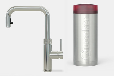 Quooker Flex Square Verchromt glänzend Pro 3 Kochender Wasserhahn kochendes Wass