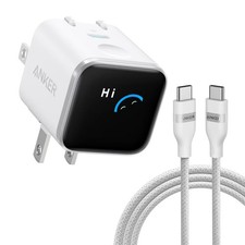 Anker - Nano Charger (45W, Smart Display, 180...