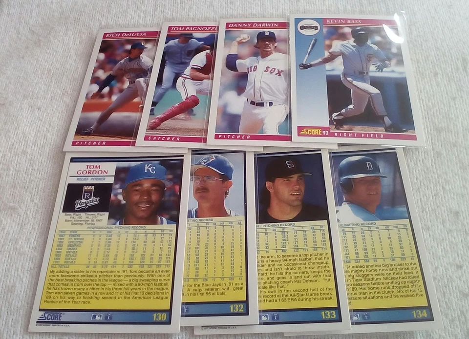 1992 Score Baseball part. set 18-199  Pick cards that you may want/need. - Image 4 of 4