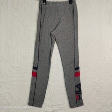 FILA Womens Graphic Leggings Size 10 Small Grey