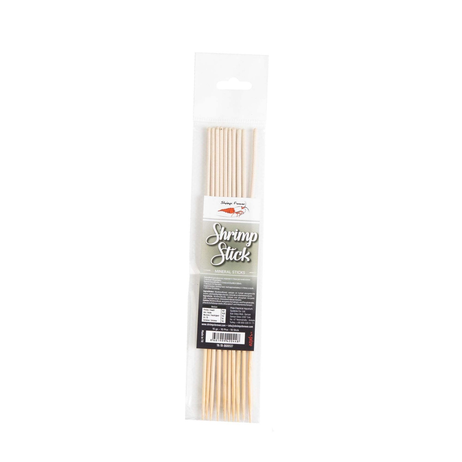 Ceramic Nature Shrimps Forever Aquarium Shrimp Sticks - Mineral (10pk)