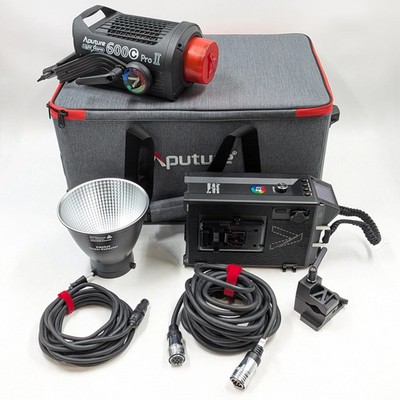 Aputure LS 600c Pro II RGB LED Monolight w/ 2-Bay Battery Power Station & Case
